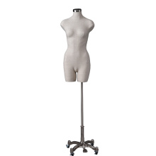 half body torso female fabric mannequin for sale